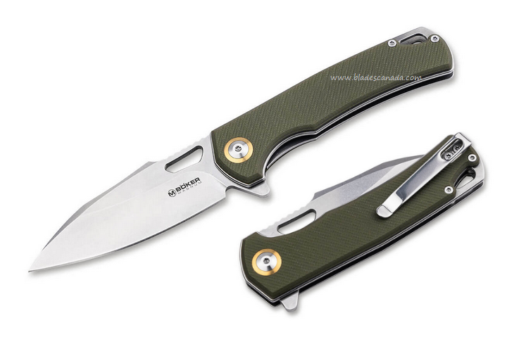Boker Magnum Skeksis Flipper Folding Knife, G10 Green, 01SC008