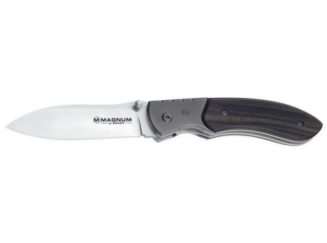 Boker Magnum Modern Elegance Folding Knife, 440, Wood Handle, B-01SC474