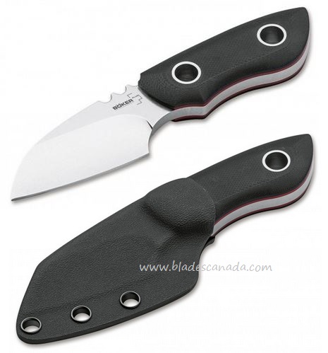 Boker Plus PryMini Pro Fixed Blade Knife, D2, G10 Black, Kydex Sheath, 02BO017 - Click Image to Close