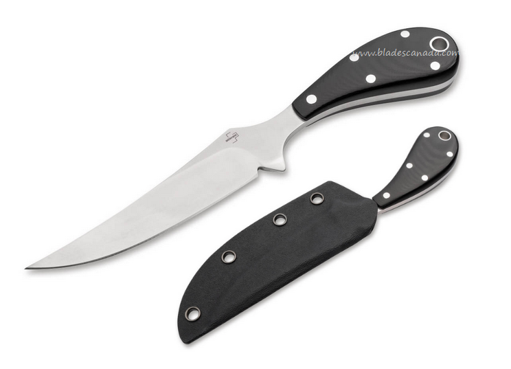 Boker Plus Epic Fixed Blade Knife, D2, G10 Black, Kydex Sheath, 02BO077