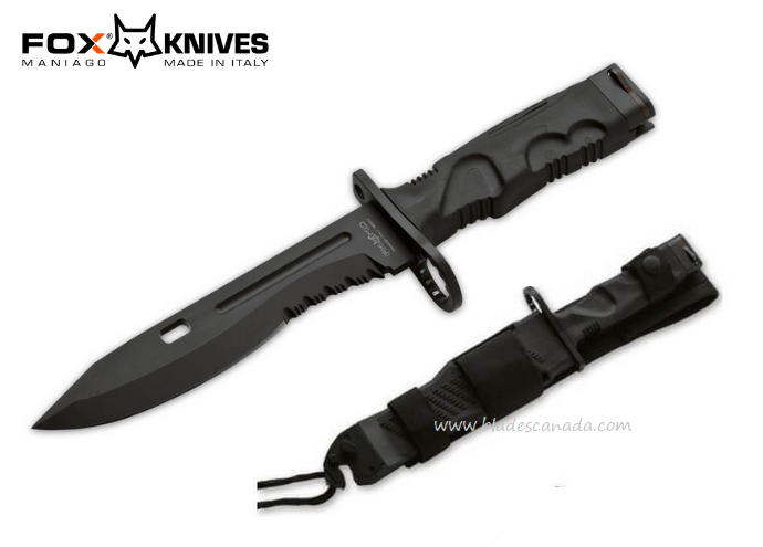 Fox Italy Spartan 2 Leonida Bayonet Fixed Blade Knife, N690, FX-0193001