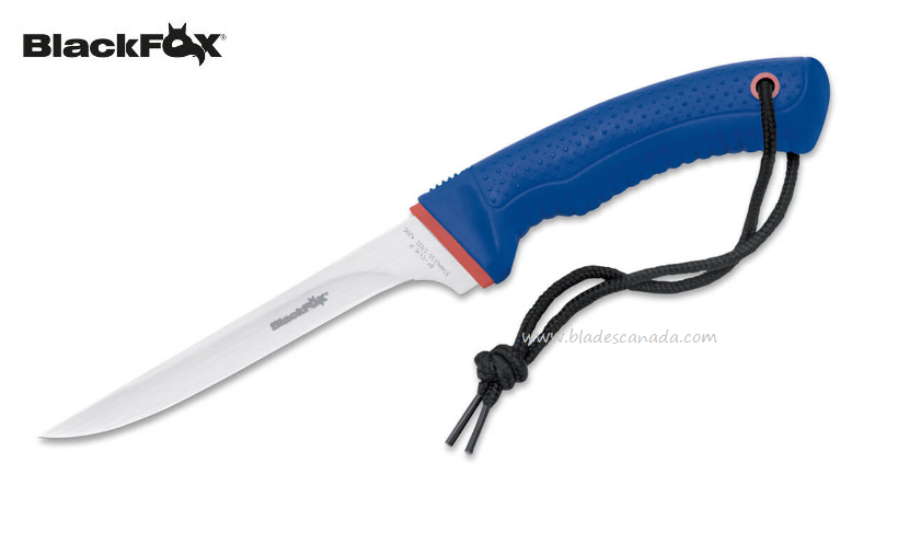 BlackFox F-CL 16P Fillet Fixed Blade Knife, Blue Handle, BC-CL16P