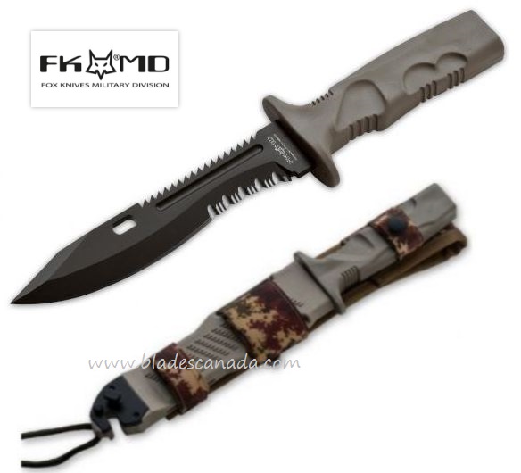 Fox Italy Leonida Survival Fixed Blade Knife, N690, FX-0171106 - Click Image to Close
