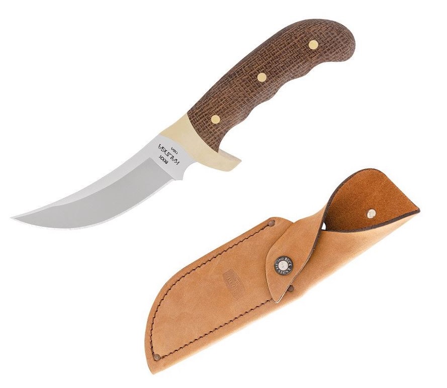 Buck Kalinga Fixed Blade Knife, Legacy Collection, S35VN, Micarta, Leather Sheath, BU0401BRSLE