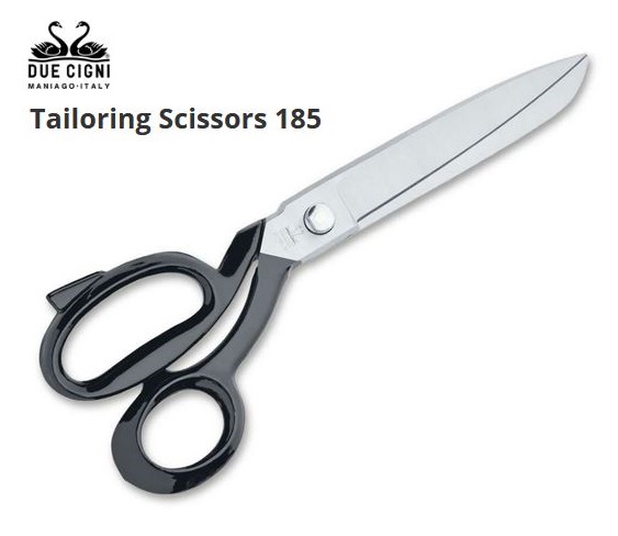 Due Cigni Italy Tailoring Scissors 185, Carbon Steel, 04DC020