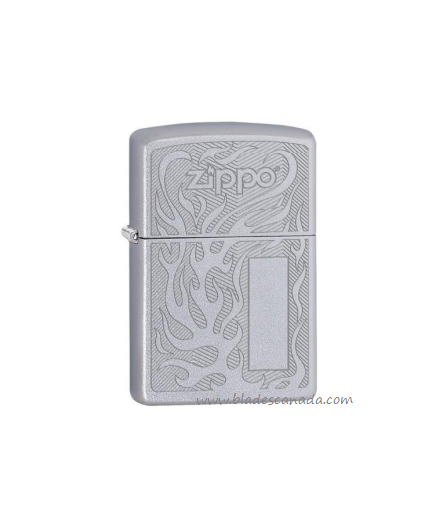 Zippo Satin Chrome Design Lighter, 05496