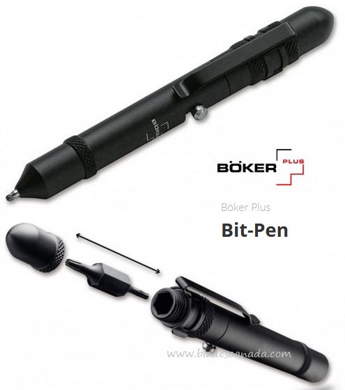 Boker Plus Bit-Pen, Aluminum Black, B-09BO128