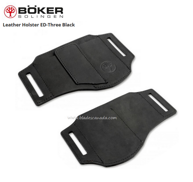 Boker Holster ED-Three, Leather Black, 09BO295