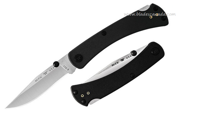 Buck Slim Pro TRX Folding Knife, S30V Satin, G10 Black, BU0110BKS3