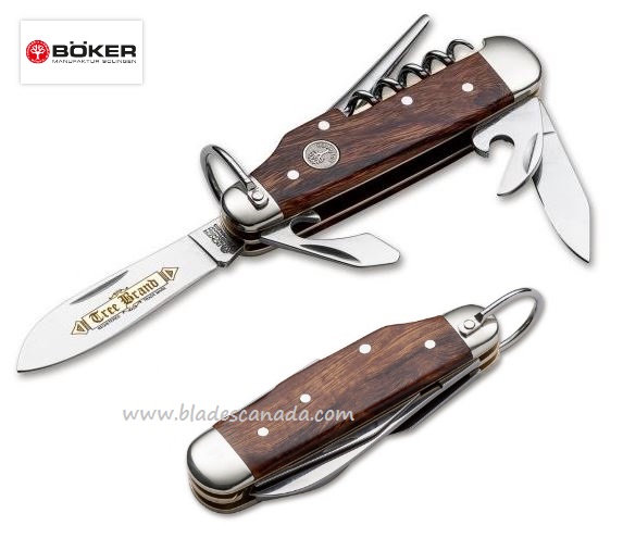 Boker Germany Camp Folding Knife, Classic Gold Series, 4034, Desert Ironwood, B-114051