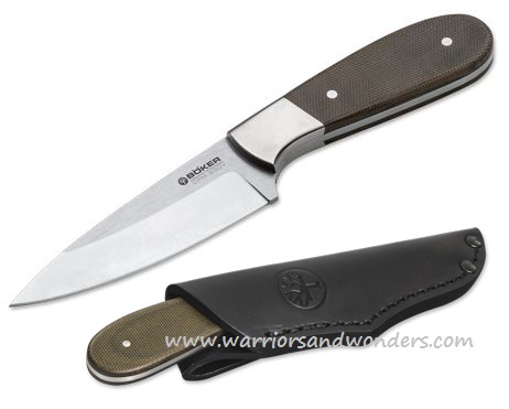 Boker Germany Rocky Ridge Hunter Fixed Blade Knife, CPM S30V, Micarta, 120645