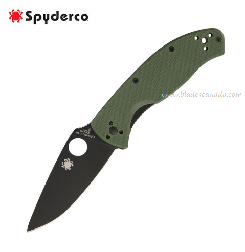 Spyderco Tenacious Folding Knife, G10 Green, 122GPBGR