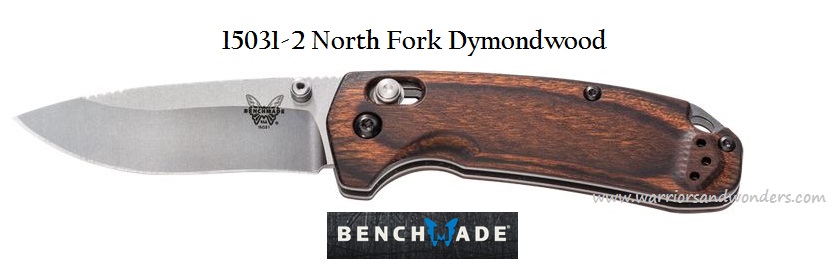 Benchmade North Fork Folding Knife, S30V, Wood Handle, 15031-2