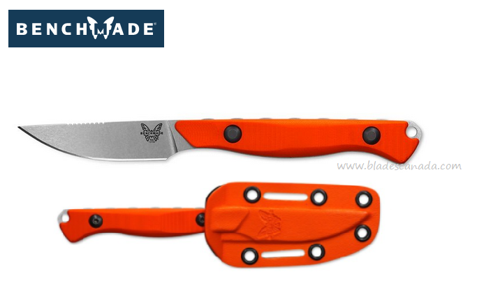 Benchmade Flyway Fixed Blade Knife, CPM 154, G10 Orange, 15700