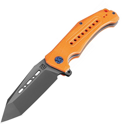 Artisan Cutlery Jungle Flipper Folding Knife, D2, G10 Orange, ATZ1705PBBOE
