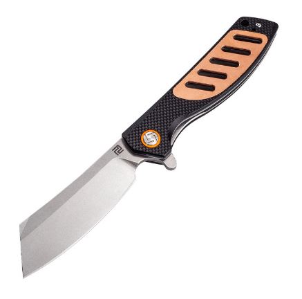 Artisan Cutlery Tomahawk Flipper Folding Knife, D2, Copper/G10, ATZ1815PCG3