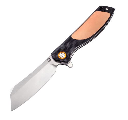 Artisan Cutlery Tomahawk Flipper Folding Knife, D2, Copper/G10, 1815PCG2 - Click Image to Close