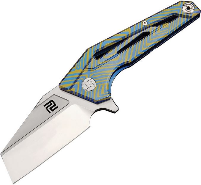 Artisan Cutlery Ravine Flipper Framelock Knife, S35VN, Titanium, ATZ1819GBU03
