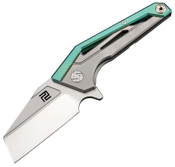 Artisan Cutlery Ravine Flipper Framelock Knife, M390, Titanium, ATZ1819GGNM