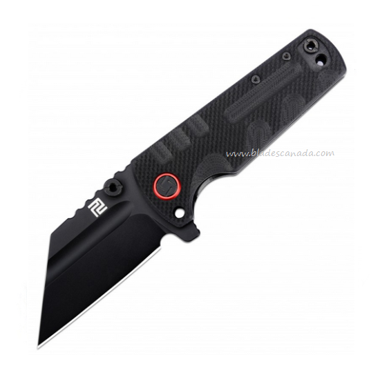 Artisan Cutlery Proponent Flipper Folding Knife, D2 Black, G10 Black, ATZ1820PS-BBK