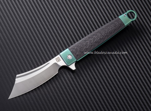 Artisan Cutlery Cutlass Flipper Framelock Knife, S35VN, Titanium Green, ATZ1830GGNS