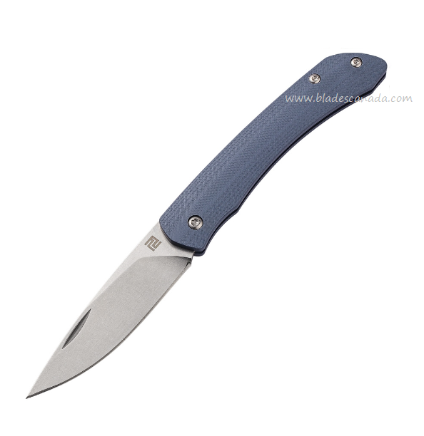 Artisan Biome Slipjoint Folding Knife, 12C27 Sandvik SW, G10 Blue, ATZ1840PBU