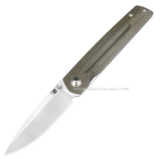 Artisan Cutlery Sirius Flipper Folding Knife, CPM S35VN, Micarta OD, ATZ1849PODG