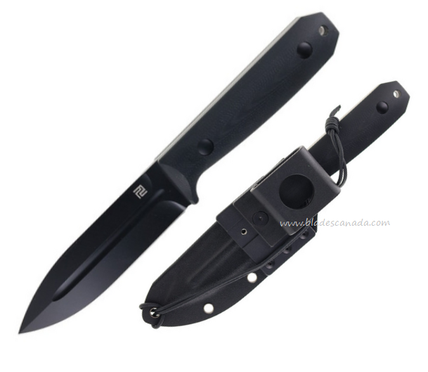 Artisan Wreckhart Fixed Blade Knife, AR-RPM9 Black, G10 Black, 1855B-BBK