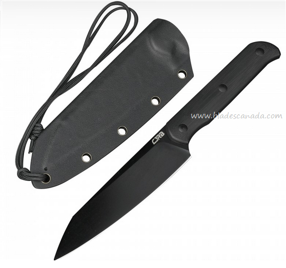 CJRB Silax Fixed Blade Knife, AR-RPM9 Black, G10 Black, Hard Sheath, J1921BBBK
