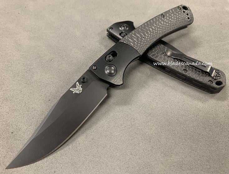Benchmade Crooked River Folding Knife, S90V, Carbon Fiber, BM15080CU20