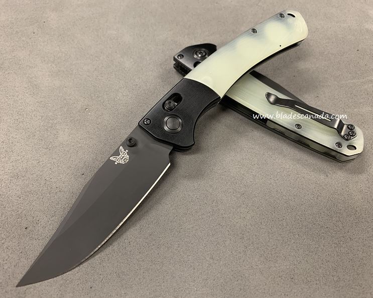Benchmade Crooked River Folding Knife, S90V, G10 Jade, 15080CU4