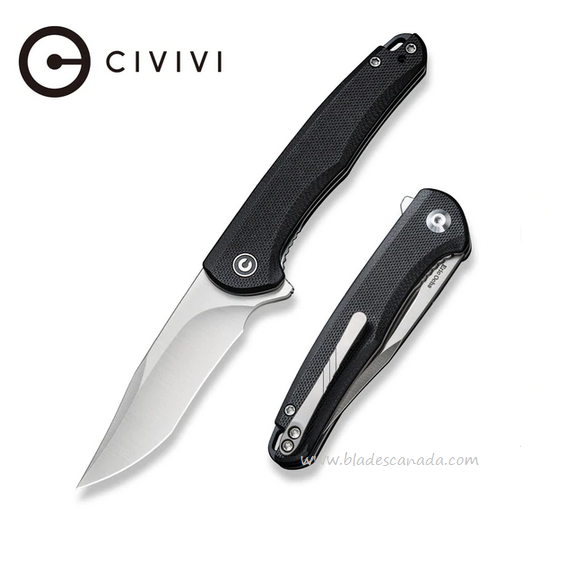 Civivi Mini Sandbar Flipper Folding Knife, Nitro-V, G10 Black, C20011-1