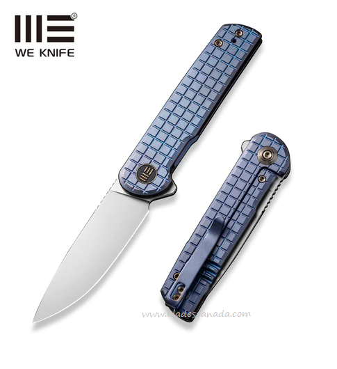 (PRE PURCHASE) WE Knife Charith Flipper Framelock Knife, Ltd Edition, CPM 20CV, Titanium Frag, 20056B-1