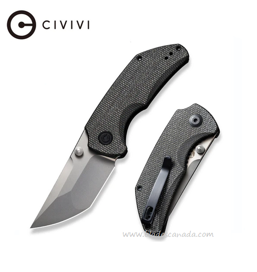 (Pre-Purchase) Civivi Thug 2 Folding Knife, NItro-V Steel, Micarta Dark Green, C20028C-3