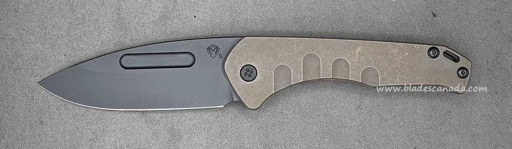 Medford Praetorian Slim Framelock Folding Knife, S35VN PVD, Titanium Bronze Ano Tumble