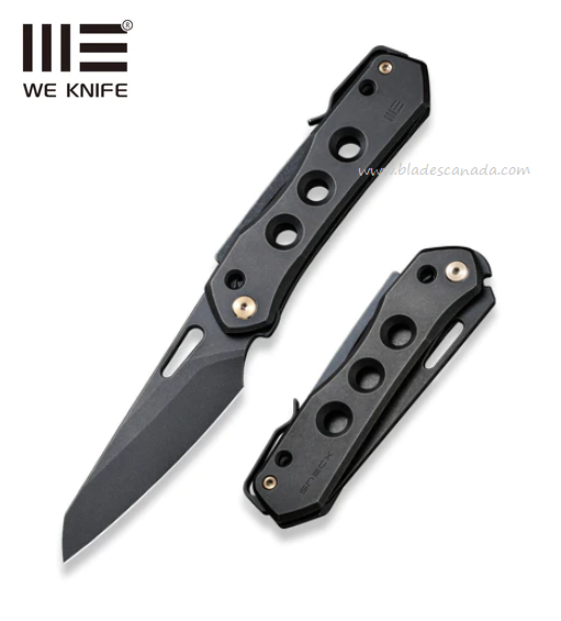 WE Knife Vision R Folding Knife, CPM 20CV Black SW, Titanium Black, 21031-2