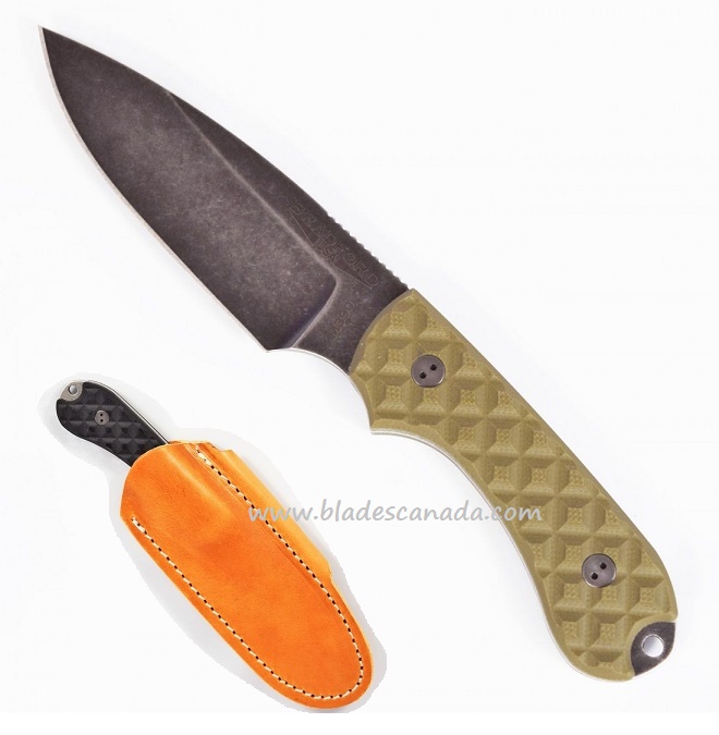 Bradford Guardian 3 Sabre Knife, M390 Nimbus, OD Textured G10, 3S-002N-M390