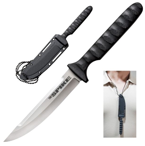 Cold Steel Tokyo Spike Fixed Blade Knife, 4116 Steel, Secure-Ex Sheath, 53NHS