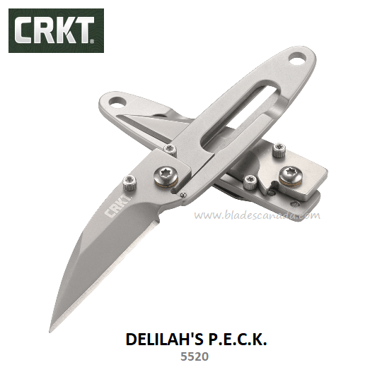 CRKT Delilah's P.E.C.K. Framelock Folding Knife, 420J2 Wharncliffe, CRKT5520