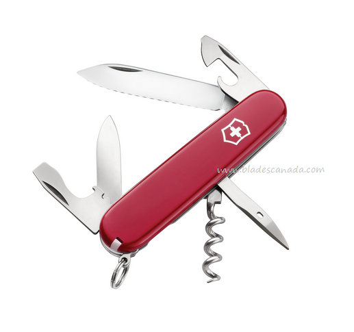 Swiss Army Spartan Multitool, Serrated, Red Handle