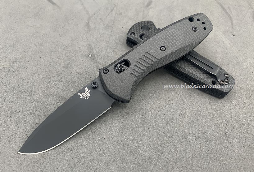 Benchmade Mini Barrage Osborne Customized Folding Knife, S90V, Assisted Opening, Carbon Fiber, BM585CU18