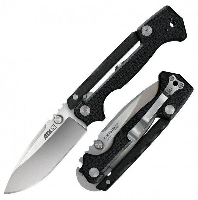 Cold Steel AD-15 Folding Knife, S35VN, G10 Black, 58SQB