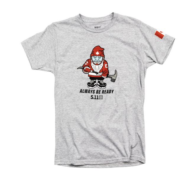 5.11 Hockey Breacher Gnome T-Shirt - Heather Grey