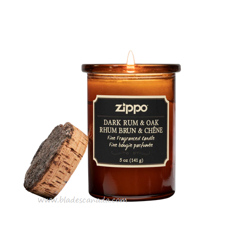 Zippo Candle, Dark Rum & Oak