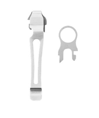 Leatherman Pocket Clip And Lanyard Ring - Silver - Click Image to Close