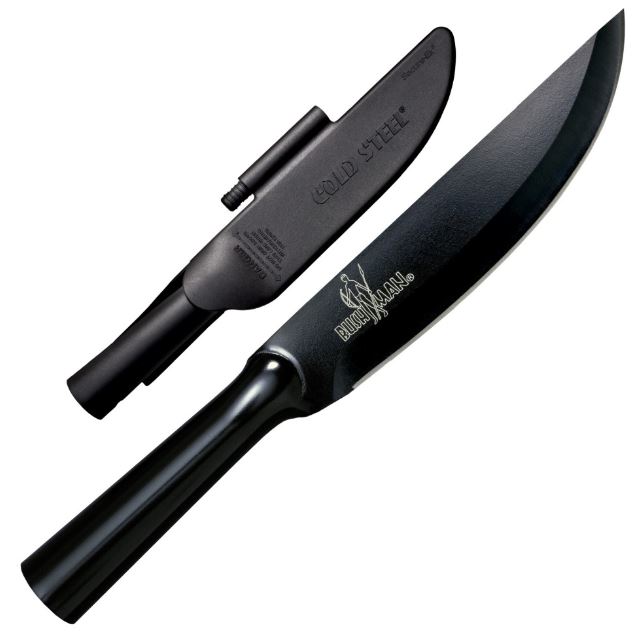 Cold Steel Bushman Fixed Blade Knife, SK-5 Carbon, Secure-Ex Sheath, Fire Steel, CS95BUSK