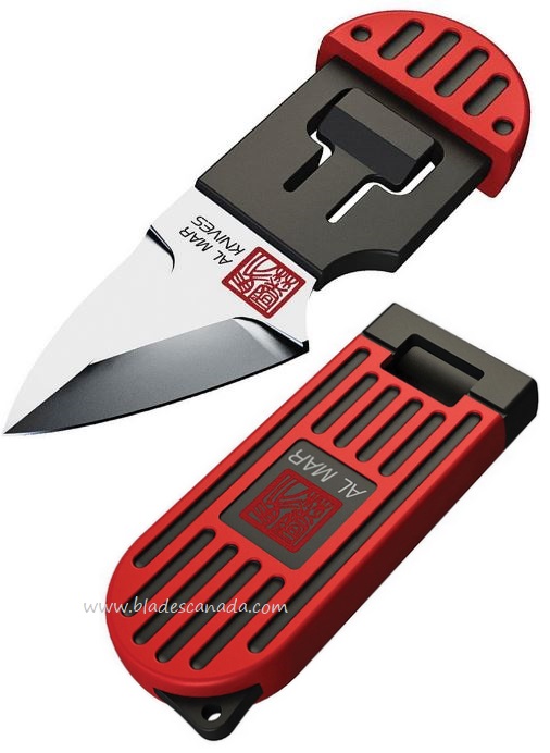 Al Mar Stinger Keychain Knife, D2, Red, AMK1001RBK