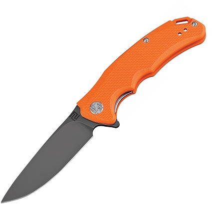 Artisan Cutlery Tradition Mini Flipper Folding Knife, D2, G10 Orange, 1702PSBOE - Click Image to Close