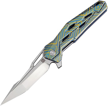 Artisan Cutlery Interceptor Flipper Folding Knife, S35VN, Titanium, 1812GBU03