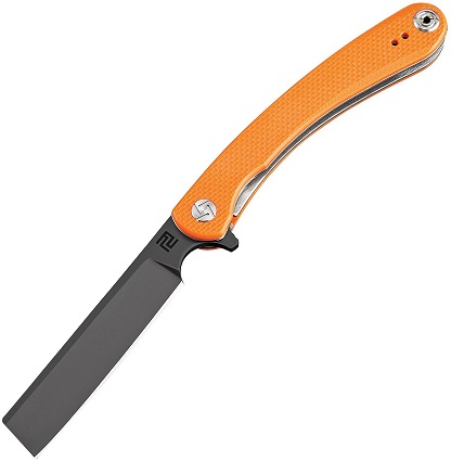 Artisan Cutlery Mini Orthodox Flipper Folding Knife, D2, G10 Orange, ATZ1817PSBOEF
